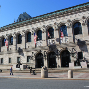 Facade of Boston Public Library