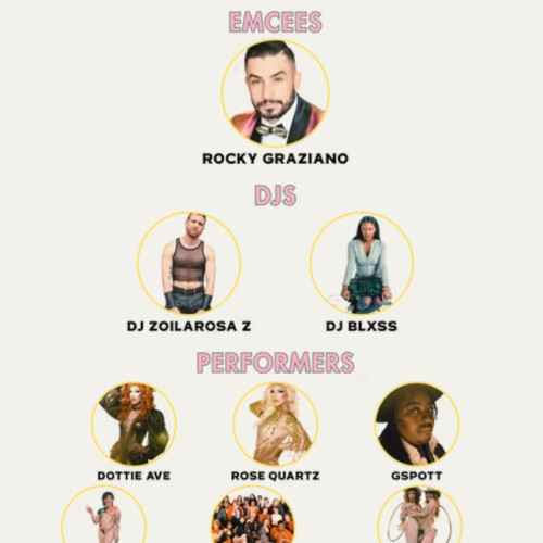 Flyer or graphic for the event Boston Pride for the People Block Party (21+)