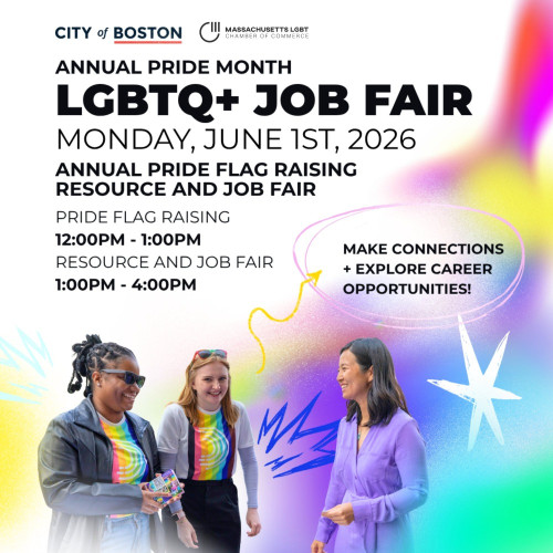 Flyer or graphic for the event Pride Kick-Off and LGBTQ+ Job Fair