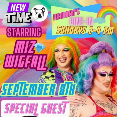Flyer or graphic for the event Diamond's Dine-In Drag Brunch