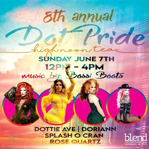 Flyer for DOT Pride High Noon Tea