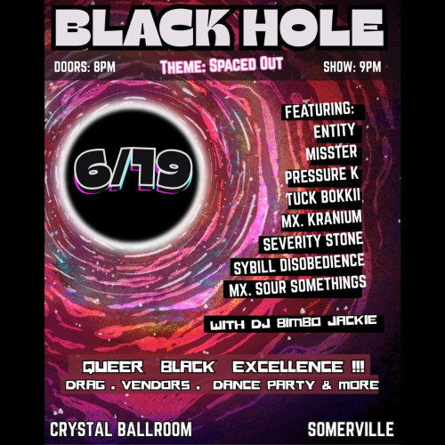 Hole Show: BLACK HOLE event flyer