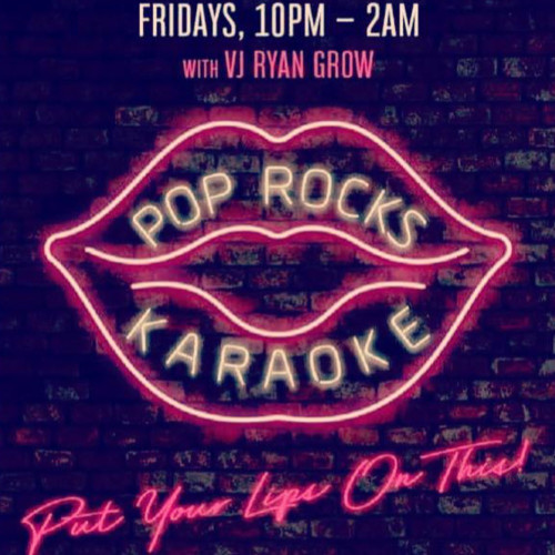 Flyer for Pop Rocks Karaoke