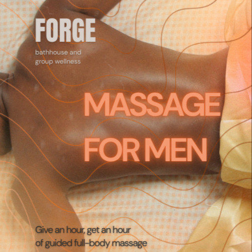 Flyer or graphic for the event Men's Massage Workshop