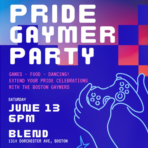 Flyer for Pride Gaymer Party