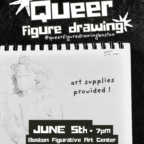 Flyer or graphic for the event Queer Figure Drawing