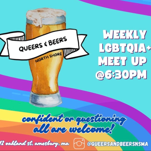 Queers and Beers of North Shore, MA event flyer