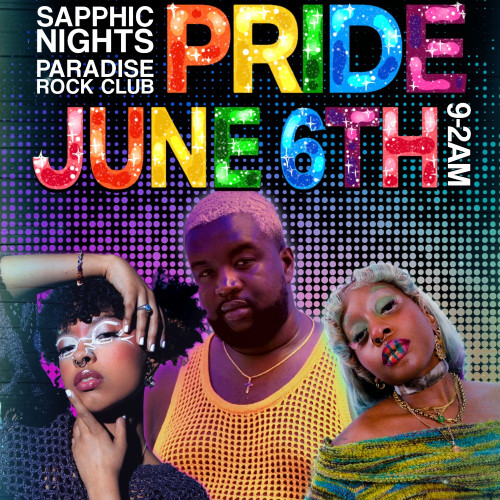 Flyer or graphic for the event Sapphic Nights Pride Afterparty