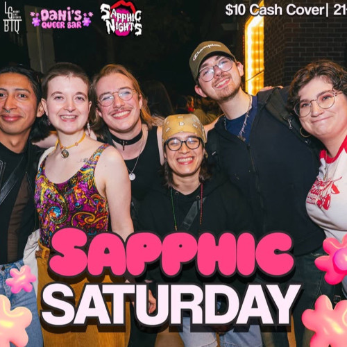 Flyer or graphic for the event Sapphic Saturdays