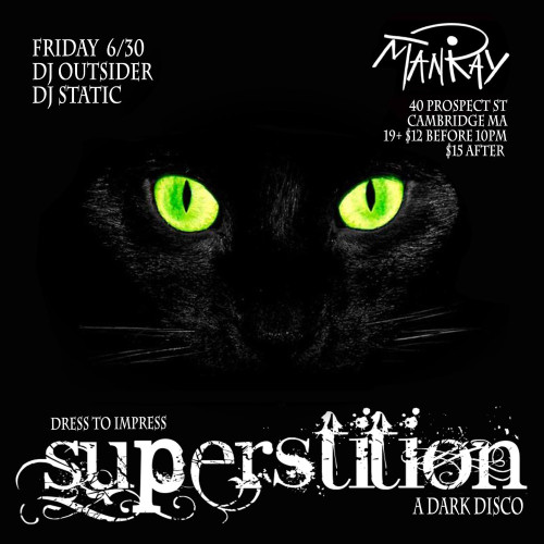 Flyer or graphic for the event Superstition
