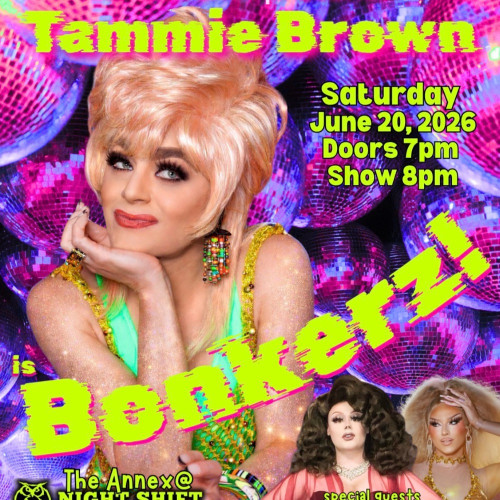 Tammie Brown is Bonkerz! event flyer