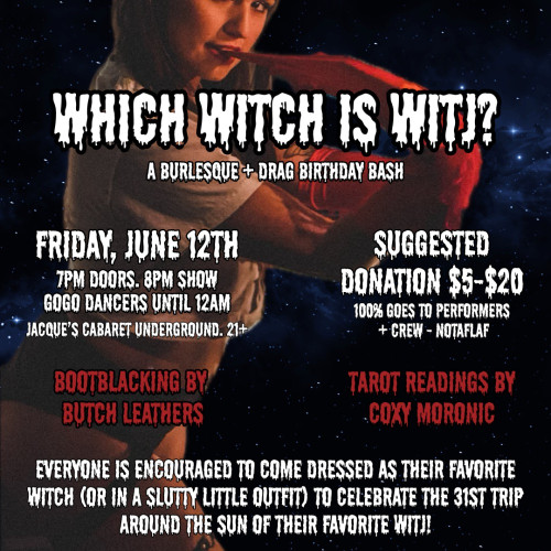 Flyer or graphic for the event Which Witch Is WITJ?