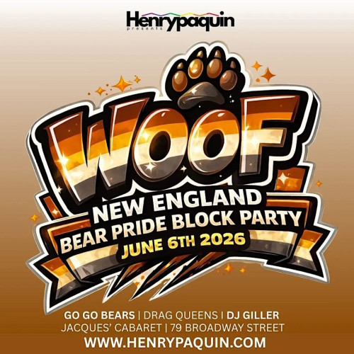 Flyer or graphic for the event WOOF - Pride Block Party!