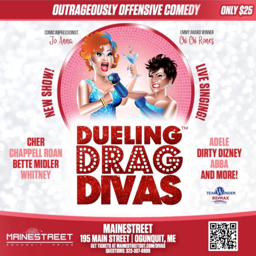 Dueling Drag Divas! event flyer