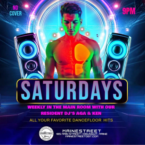 Flyer or graphic for the event Maine Street Saturdays