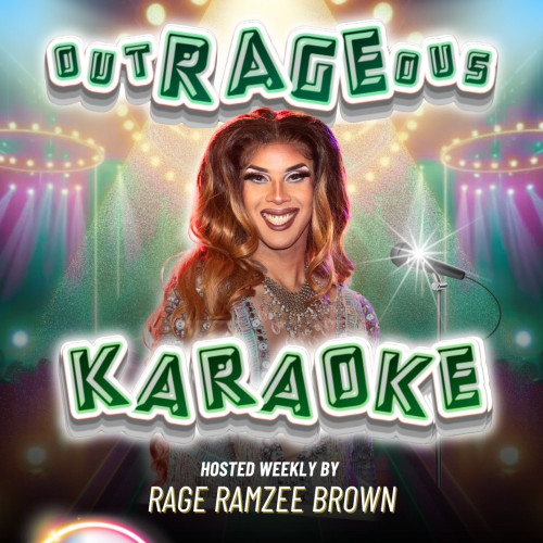 Flyer for OutRAGEous Karaoke