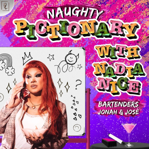Flyer for Pictionary with Nadia Nice!