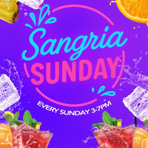 Flyer for Sangria Sunday