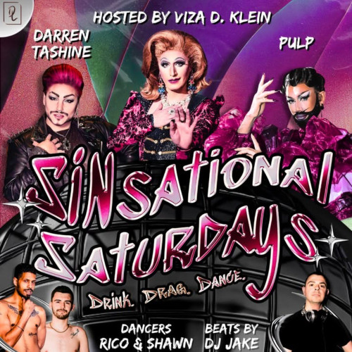 Flyer for Sinsational Saturdays