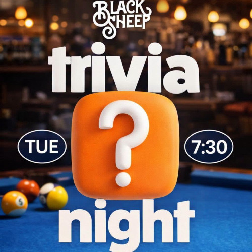 Flyer for Trivia Night